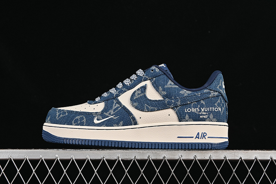 Nike [ZD1988-001]-[AIR FORCE 1 07 LOW LV WHITE/GREY/BLUE]-[WOMAN:36-39]-[MAN:40-45], photo 1