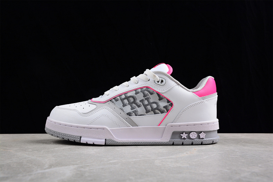 Louis Vuitton Louis Vuitton [L*V 2022 TRAINER SNEAKERS WHITE/LIGHT GREY/PINK]-[WOMAN:36-39]-[MAN:40-46], photo 1