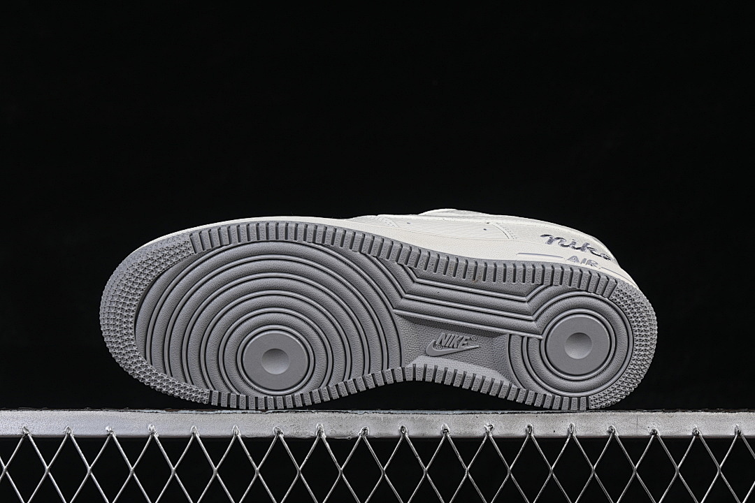 Nike [NH0601-543]-[AIR FORCE 1 07 LOW CASUAL SNEAKERS WHITE/GREY/WHITE]-[WOMAN:36-39]-[MAN:40-45] - Image 15