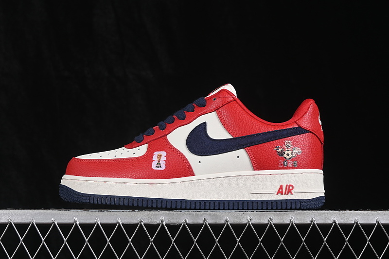 Nike Nike AIR FORCE 1 07 LOW CASUAL SNEAKERS WHITE/RED/BLACK · DW8806-016, photo 1