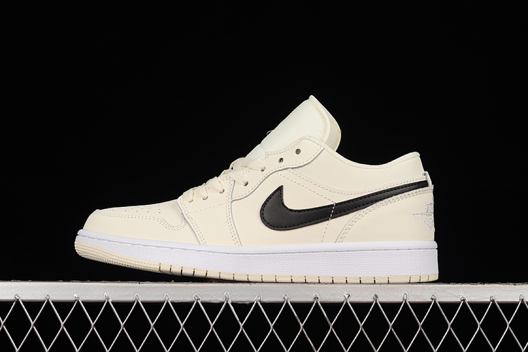 Jordan [DC0774-121]-[AIR JORDAN 1 LOW COCONUT MILK/BLACK/WHITE]-[WOMAN:36-39]-[MAN:40-46], photo 1