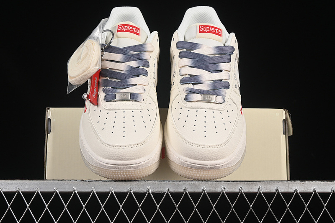 Nike [HH7518-077]-[AIR FORCE 1 07 LOW SUPREME WHITE/GREY]-[WOMAN:36-39]-[MAN:40-45] - Image 12