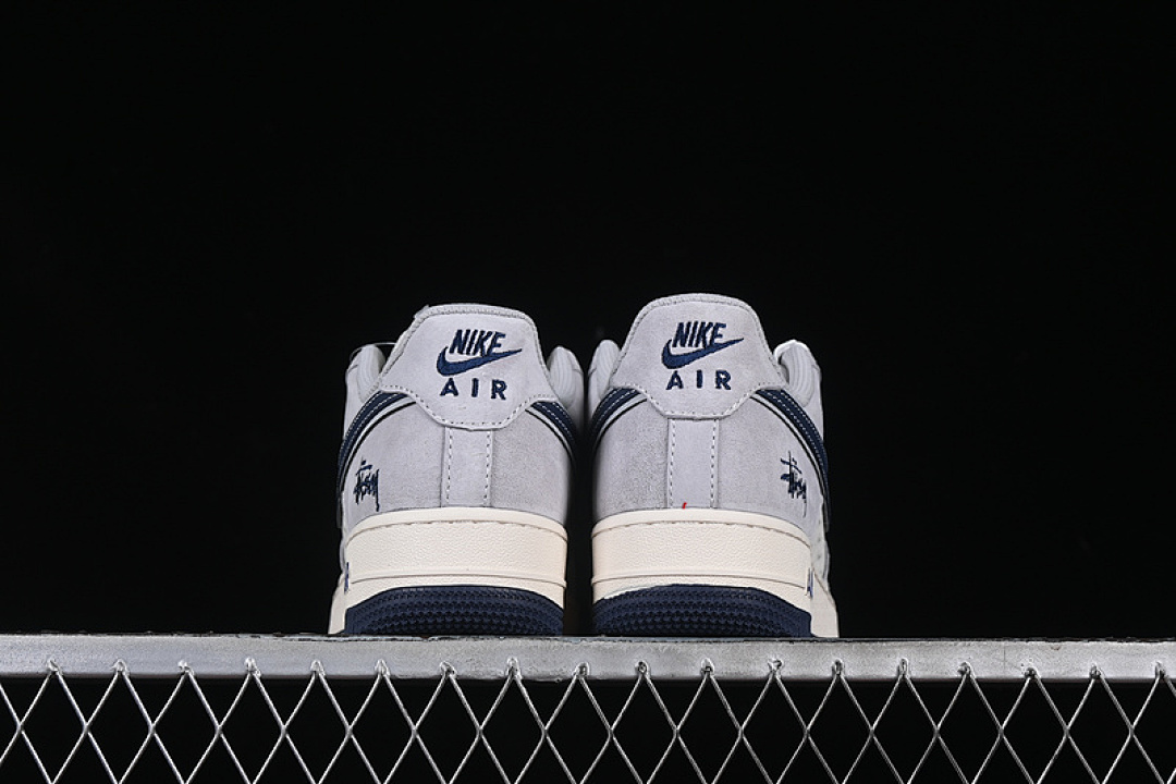 Nike [XZ3318-088]-[AIR FORCE 1 07 LOW WHITE/GREY/BLUE]-[WOMAN:36-39]-[MAN:40-45] - Image 14