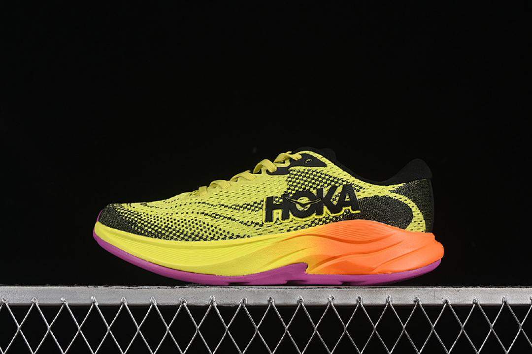 On Running On Running [1155130 HKC]-[HOKA ONE RINCON 4 BLACK/YELLOW/ORANGE]-[WOMAN:36-39]-[MAN:40-46], photo 1