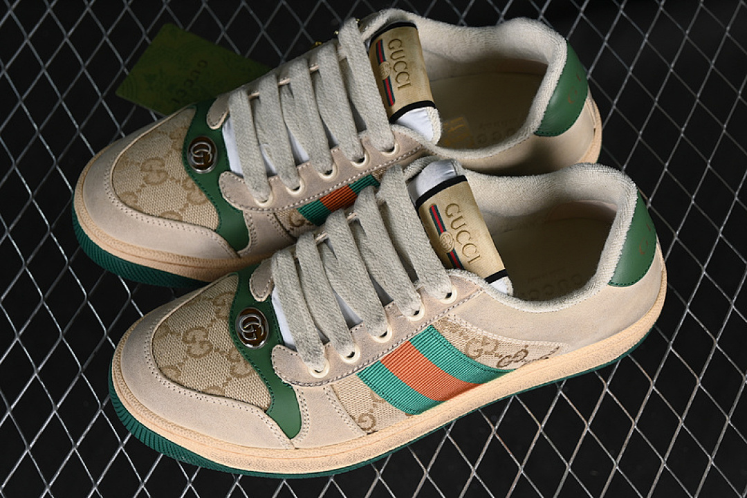 Gucci [9Y9209443]-[GU*CCI DISTRESSED SCREENER SNEAKER BROEN/GREY/GREEN]-[WOMAN:35-40] - Image 11