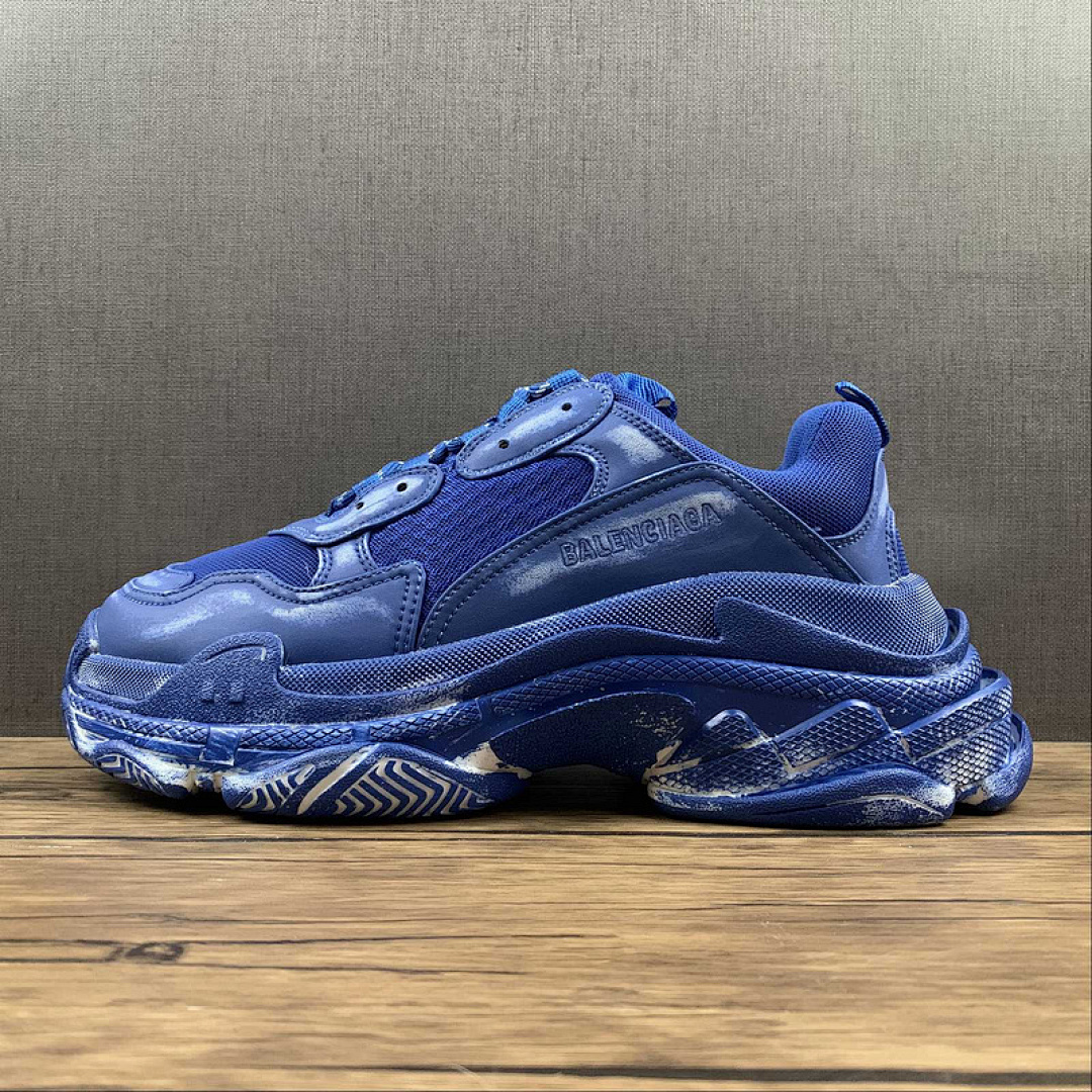 [Balenciaga TRIPLE S SNEAKERS DARK BLUE/DARK BLUE]-[WOMAN:35-39]-[MAN:40-46], photo 1