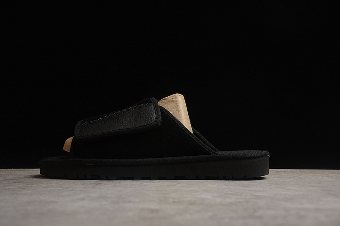 UGG [UGG SHEEPSKIN ALL IN ONE SANDALS 6651 GOLD COAST SLIPPERS BLACK]-[MAN:40-45], photo 1