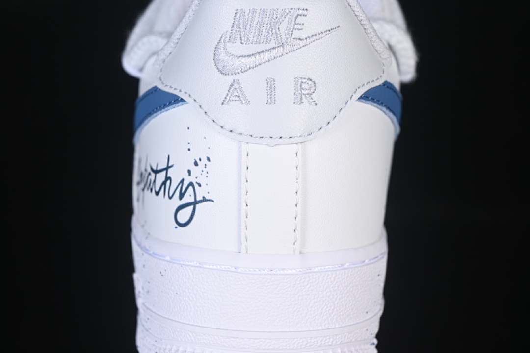 Nike [ZH0316-106]-[AIR FORCE 1 07 LOW WHITE/BLUE]-[WOMAN:36-39]-[MAN:40-45] - Image 7