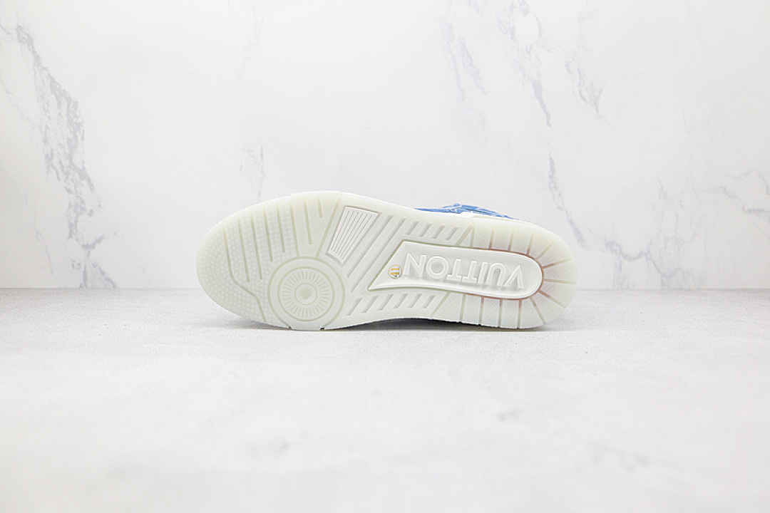 Louis Vuitton [L*V 2022 TRAINER SNEAKERS BLUE/DARK BLUE/WHITE]-[MAN:38-45] - Image 9