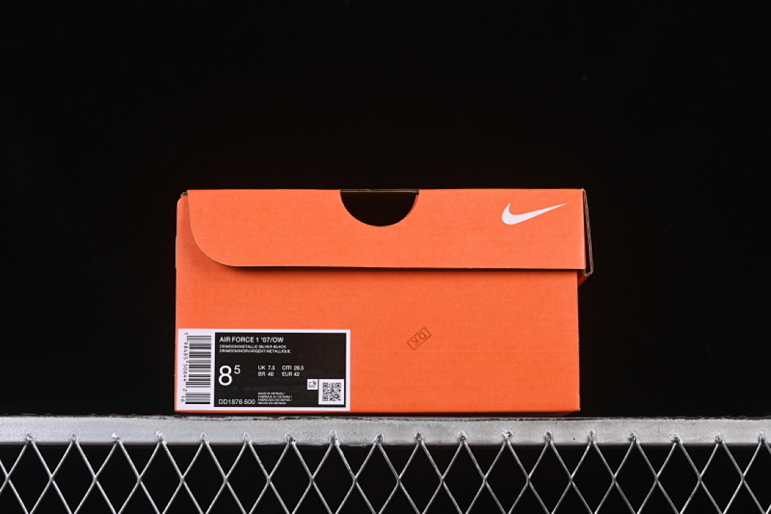Nike [DD1876-600]-[OFF WHITE AIR FORCE 1 07 LOW BLACK/RED]-[MAN:40-48.5] - Image 12