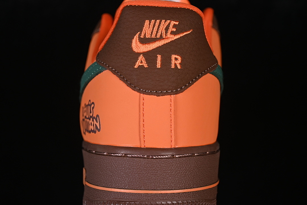 Nike [DF0188-126]-[AIR FORCE 1 07 LOW CASUAL SNEAKERS BROWN/ORANGE/GREEN]-[WOMAN:36-39]-[MAN:40-45] - Image 7