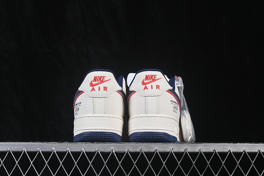 Nike [DD1982-372]-[AIR FORCE 1 07 LOW CASUAL SNEAKERS WHITE/BLACK/RED]-[WOMAN:36-39]-[MAN:40-45] - Image 13