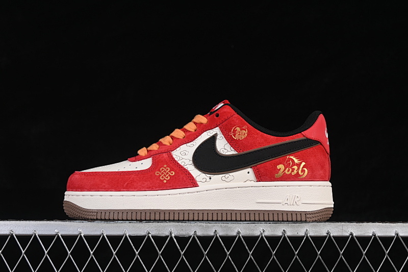 Nike Nike AIR FORCE 1 07 LOW WHITE/RED/BLACK · JP2026-157, photo 1