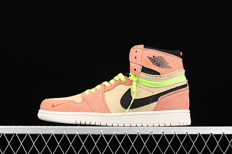 Jordan AIR Jordan 1 HIGH SWITCH PEACH/CREAM-BLACK-VOLT · CW6576-800, photo 1