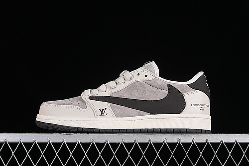 Jordan TRAVIS SCOTT X FRAGMENT DESIGN Jordan AIR 1 LOW OG SP WHITE/GREY/BLACK · LX1988-100, photo 1