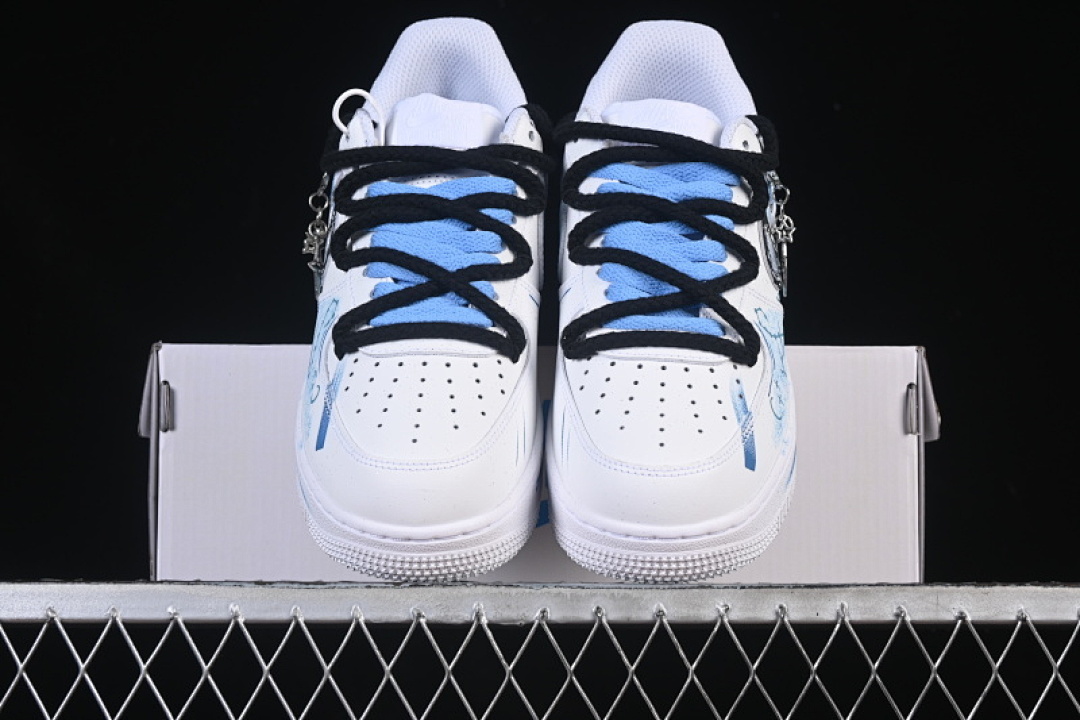 Nike [219-320]-[AIR FORCE 1 07 LOW PISCES BLACK/BLUE/WHITE]-[WOMAN:36-39]-[MAN:40-45] - Image 13