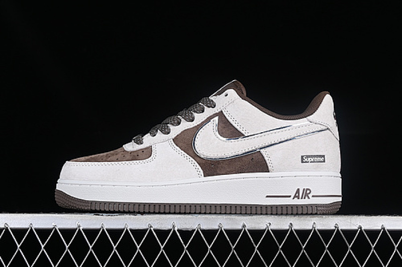 Nike Nike SUPREME AIR FORCE 1 07 LOW WHITE/BROWN · ME2392-102, photo 1