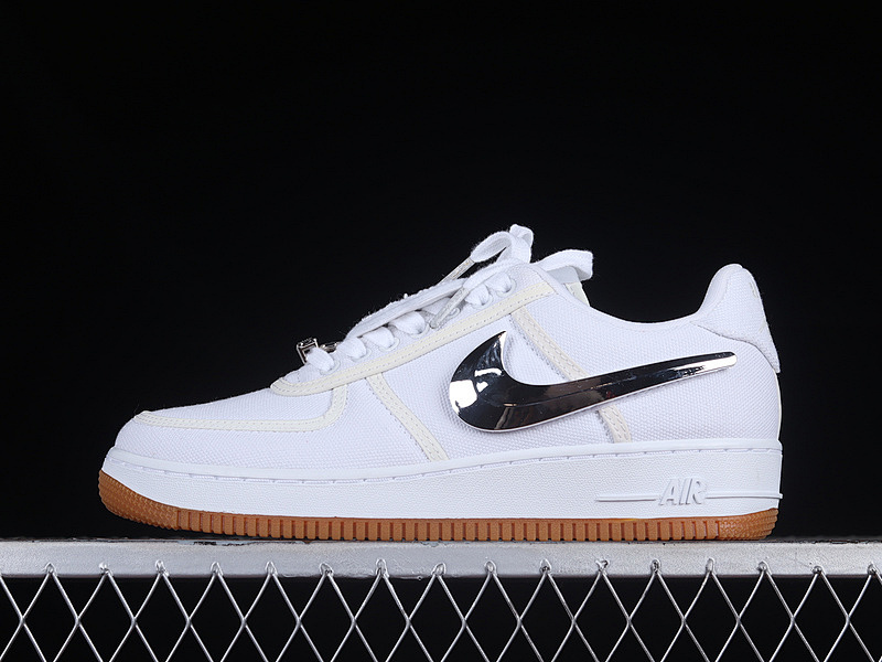 Nike Nike TRAVIS SCOTT AIR FORCE 1 TRAVIS WHITE/WHITE-WHITE · AQ4211-100, photo 1
