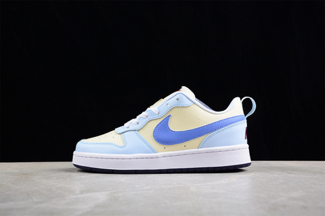 Unbranded [FV8120-141]-[COURT BOROUGH LOW 2 FP WHITE/YELLOW/BLUE]-[WOMAN:36-39]-[MAN:40-45] (GS), photo 1