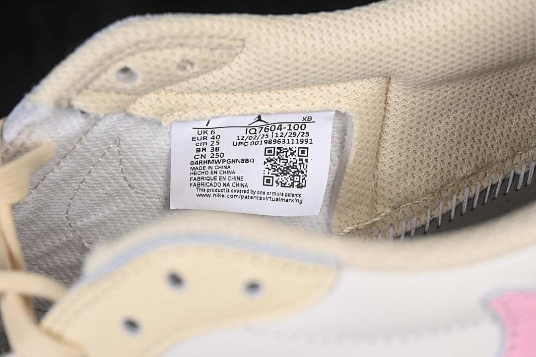 Jordan [IQ7604-100]-[JORDAN 1 RETRO LOW OG SP MUSLIN/SHY PINK/SAIL]-[WOMAN:36-39]-[MAN:40-48.5] - Image 6