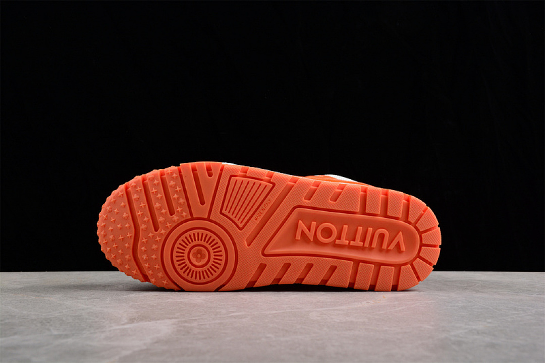 Louis Vuitton [L*V TRAINER SNEAKERS WHITE/WHITE/ORANGE]-[WOMAN:35-40]-[MAN:39-45] - Image 15