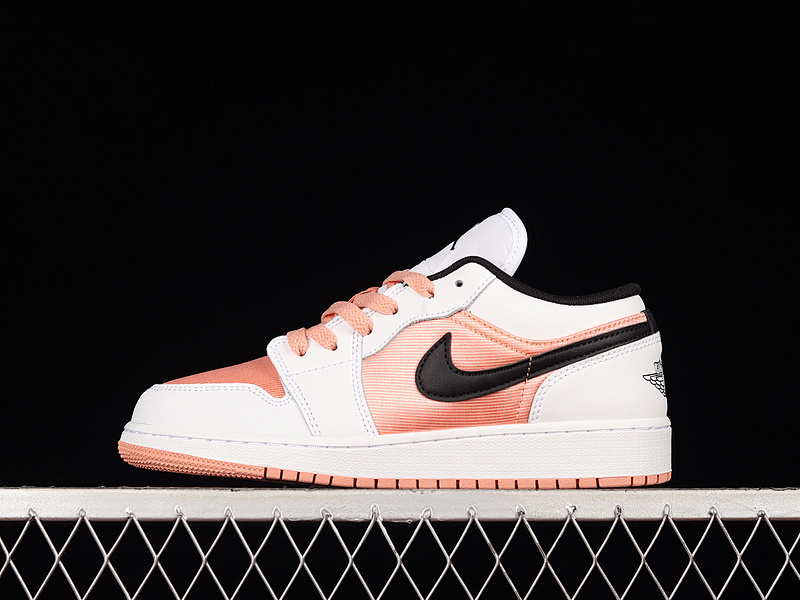 Jordan AIR Jordan 1 LOW GS LIGHT MADDER ROOT/BLACK/WHITE · DM8960-801, photo 1