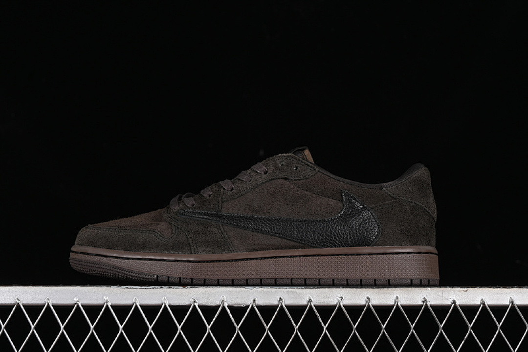 Jordan TRAVIS SCOTT X AIR Jordan 1 LOW OG DARK MOCHA/BLACK/VELVET BROWN · DM7866-202, photo 1