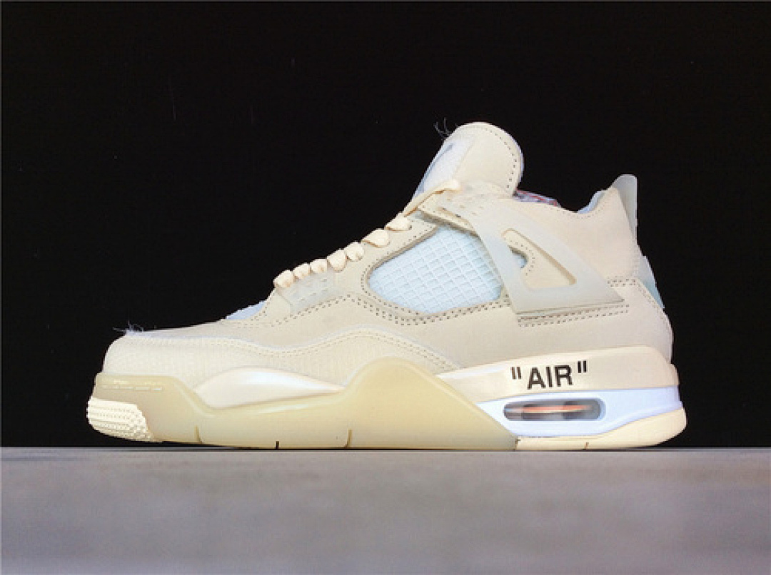 Off-White [CV9388-100]-[OW X AIR JORDAN 4 SP SAIL/MUSLIN-WHITE-BLACK]-[MAN:40-46], photo 1