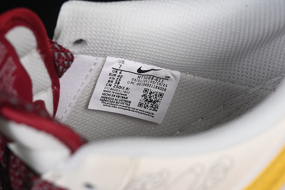 Nike [HT5088-611]-[AIR FORCE 1 07 LOW WHITE/RED/YELLOW]-[WOMAN:36-39]-[MAN:40-45] - Image 6