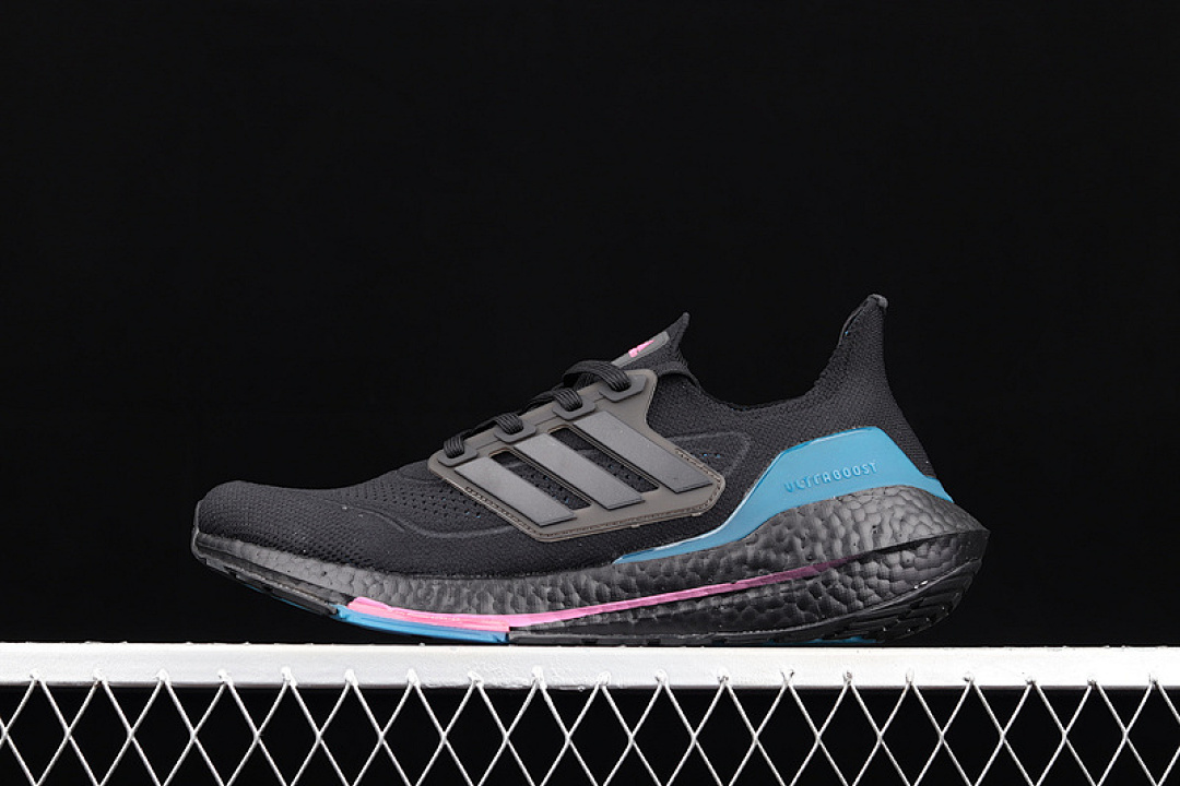 ULTRABOOST 21 SHOES CORE BLACK/CARBON/ACTIVE TEAL · FZ1921, photo 1
