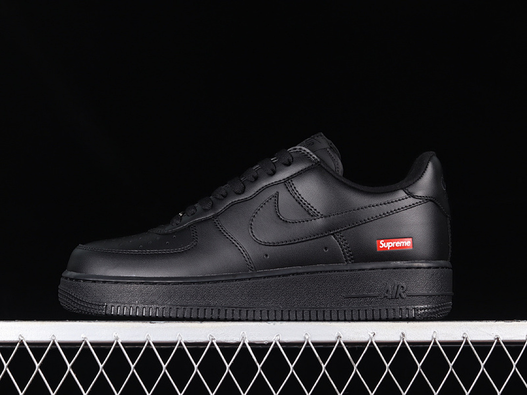 Nike [CU9225-001]-[SUPREME X AIR FORCE 1 LOW BOX LOGO BLACK/BLACK/RED]-[WOMAN:36-39]-[MAN:40-45], photo 1