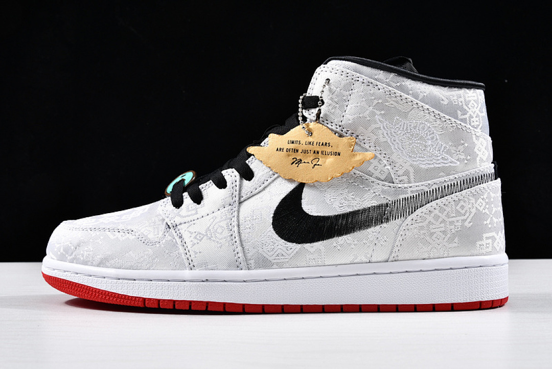 Jordan [CU2804-100]-[ST CLOT X AIR JORDAN 1 MID FEARLESS WHITE/BLACK-RED]-[MAN:40-46], photo 1
