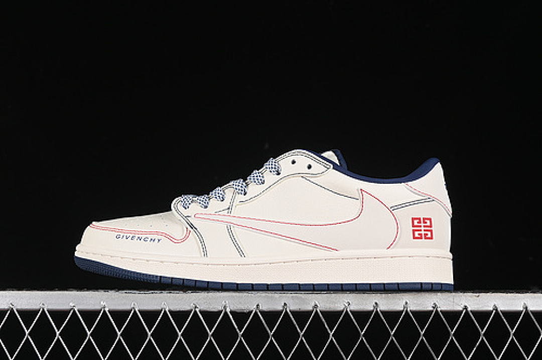 Jordan [XY2688-115]-[TRAVIS SCOTT X FRAGMENT DESIGN AIR JORDAN 1 LOW OG SP WHITE/BLUE/RED/BLACK], photo 1