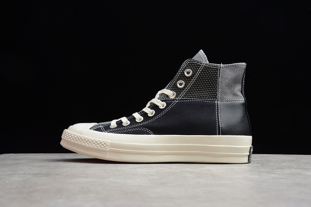 Converse [163220C]-[CHUCK TAYLOR ALL-STAR 70S HIGH MIXED MATERIAL BLACK/GREY]-[UNISEX:35-44], photo 1