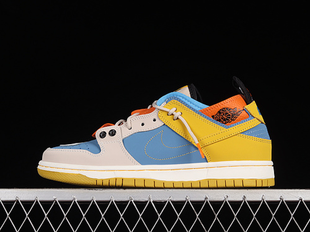 Unbranded [BQ6817-037]-[SB DUNK LOW BLUE/YELLOW/ORANGE/GREY]-[WOMAN:36-39]-[MAN:40-45], photo 1