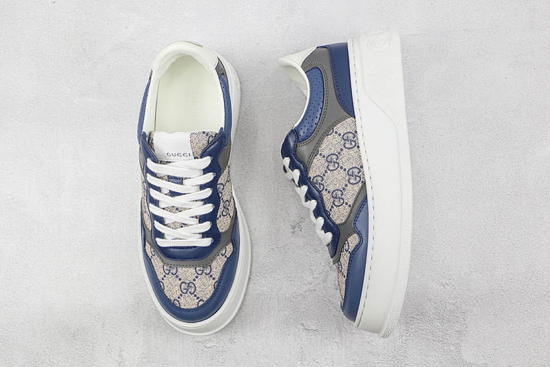 Chanel [GU*CCI SCREENER GG HIGH-TOP SNEAKER NAVY BLUE/KHAKI/WHITE]-[WOMAN:35-39]-[MAN:40-44] - Image 3