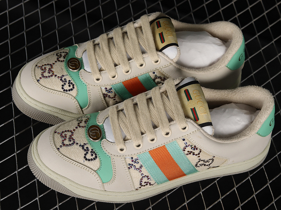Gucci [9Y9209666]-[GU*CCI SCREENER SNEAKERS LIGHT GREY/GREEN/RED]-[WOMAN:35-40] - Image 11