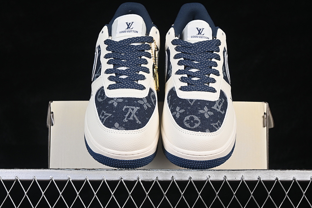 Nike [XY2025-006]-[AIR FORCE 1 07 LOW BEIGE/BLACK/NAVY BLUE]-[WOMAN:36-39]-[MAN:40-45] - Image 13