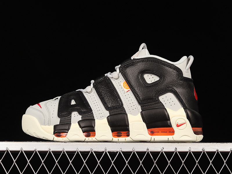 Nike Nike AIR MORE UPTEMPO HOOPS PHOTON DUST/UNIVERSITY RED/TOTAL ORANGE/BLACK · DX3360-001, photo 1