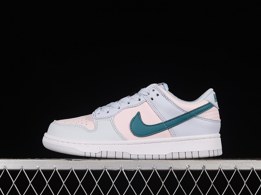 Nike DUNK LOW GS FOOTBALL GREY/MINERAL TEAL/PEARL PINK · FD1232-002, photo 1