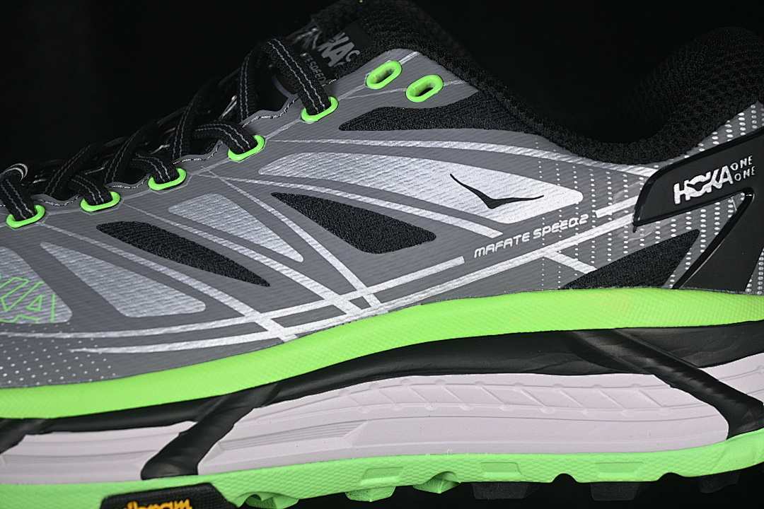 Hoka [1126851-BCKLC]-[HOKA ONE RUNNING SHOES BLACK/ELECTRIC GREEN]-[WOMAN:36-39]-[MAN:40-46] - Image 12