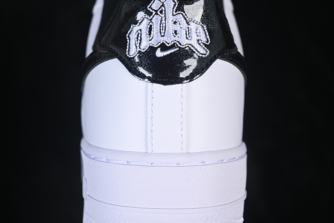 Nike [HF2898-101]-[AIR FORCE 1'07 LOW CASUAL SNEAKERS BLACK/WHITE]-[WOMAN:36-39]-[MAN:40-45] - Image 6