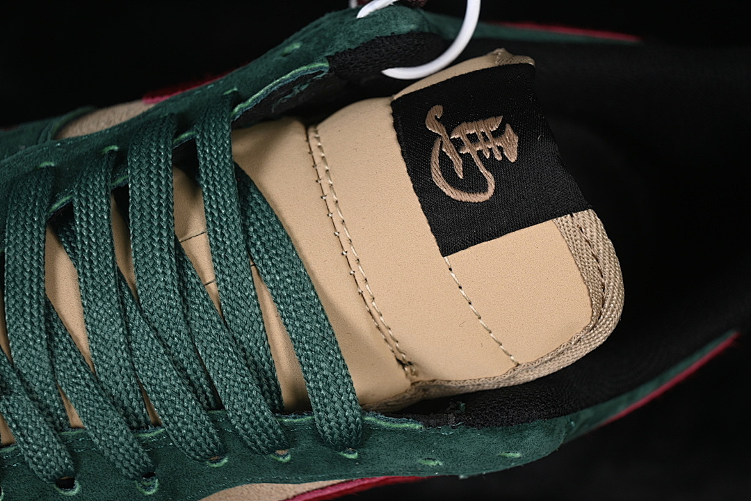 Nike [XY9025-006]-[AIR FORCE 1 07 LOW CASUAL SNEAKERS BROWN/GREEN/RED]-[WOMAN:36-39]-[MAN:40-45] - Image 9