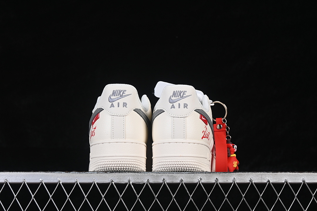 Nike [MZ9588-822]-[AIR FORCE 1 07 LOW WHITE/GREY/RED]-[WOMAN:36-39]-[MAN:40-45] - Image 14