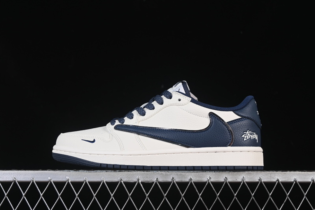 Jordan [ST5696-265]-[TRAVIS SCOTT X FRAGMENT DESIGN AIR JORDAN 1 LOW OG SP WHITE/BLUE]-[36-45], photo 1