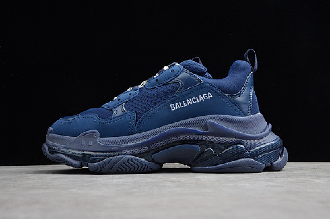 Unbranded [ECBA801084A]-[TRIPLE S SNEAKER DADSHOE NAVY BLUE/WHITE]-[UNISEX:36-45], photo 1