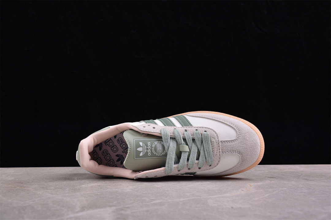 Adidas [ID0942]-[SAMBA VEGAN WHITE/GREY/GREEN]-[WOMAN:36-39]-[MAN:40-45] - Image 10