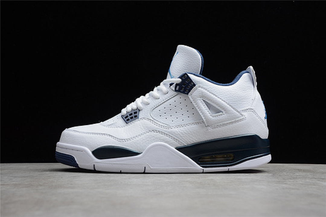 Jordan [314254-107]-[AIR JORDAN 4 RETRO LS WHITE/LEGEND BLUE-MDNGHT NAVY]-[MAN:40-46], photo 1