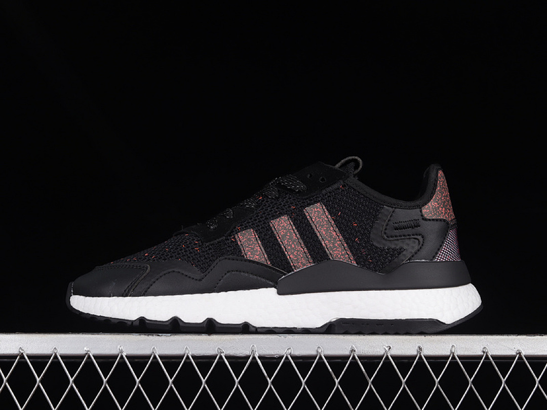 NITE JOGGER BOOST SHOES CORE BLACK/RED/CLOUD WHITE · CG6207, photo 1