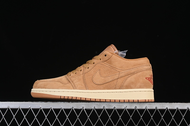 Jordan AIR Jordan 1 LOW AJ1 CASUAL SNEAKERS KHAKI/BEIGE · HV4089-200, photo 1